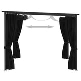 Gazebo 4x3 m Anthracite 3053421