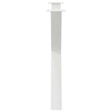 Dining Table Legs X-Shaped 2 pcs White 90x cm Steel 4012985
