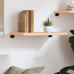 ZNTS Wall Shelf 60x40x cm Untreated Solid Wood Oak 363528