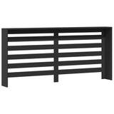 Radiator Cover Black 175x20x82 cm Engineered Wood 852709