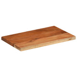 Table Top 60x40x2.5 cm Rectangular Solid Wood Acacia 370904
