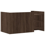 Coffee Table Brown Oak 100x50x50 cm Engineered Wood 848352