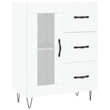 Highboard White 69.5x34x180 cm Engineered Wood 3198097