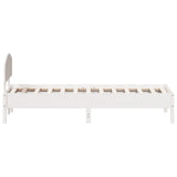 Bed Frame without Mattress White 90x200 cm Solid Wood Pine 3207222