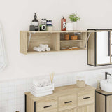 Bathroom Wall Cabinet Sonoma Oak 100x25x30 cm Engineered Wood 860096
