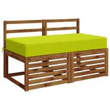Seat Cushion SOEST 100% Polyester Bright green 120 x 80 x 15 cm 944309