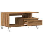 ZNTS Coffee Table Artisan Oak 90x49x45 cm Engineered Wood 857453