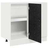Kitchen Corner Base Cabinet Black oak 86 x 46 x 81.5 cm 876721