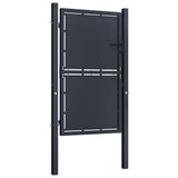 Garden Gate Steel 100x200 cm Anthracite 144522
