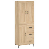 Highboard Sonoma Oak 69.5x34x180 cm Engineered Wood 3200004
