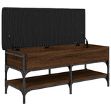 Shoe Bench Brown Oak 102x42x45 cm Engineered Wood 835201