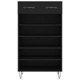 Shoe Cabinet Black 60x35x105 cm Engineered Wood 829605