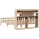 Bookcase Bed without Mattress 160x200 cm Solid Wood Pine 3322176