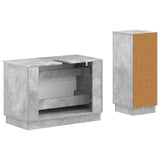 2 Piece Bathroom Cabinet Set HOORN Concrete Grey 3417714