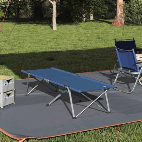Folding Camping Bed Folding Blue 62 x 194 x 42 cm Oxford fabric 42003116
