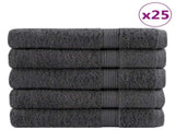 Premium Sauna Towels "SOLUND" 50 pcs Anthracite 80x200 cm 600 gsm 137171
