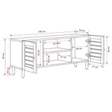 Storage Cabinets Natural 105 x 33 x 46 cm Solid Mango Wood 4018844