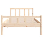 Bed Frame without Mattress Solid Wood 100x200 cm 810669