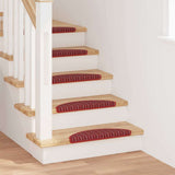 Self-adhesive Stair Mats 15 pcs Red 56 x 17 x 3 cm 42011441