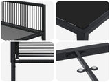 Garden Dining Set 5 pcs Black Poly Rattan 3448897