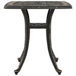 ZNTS Garden Table Bronze 53x53x53 cm Cast Aluminium 4002815