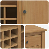 Kitchen Trolley PANAMA 2 pcs Honey Wax 112 x 77 x 90 cm 3425392