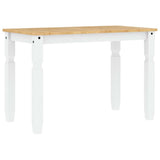 3 Piece Dining Set PANAMA White Solid Wood Pine 3345196