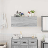 Bathroom Wall Cabinet Grey Sonoma 100x25x40 cm Engineered Wood 860108