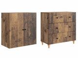 Cabinet Set 2 pcs 66 x 34.5 x 90 cm Engineered Wood 3416464