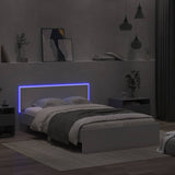 Bed Frame with Headboard and LED White 120x190 cm Small Double 3207637