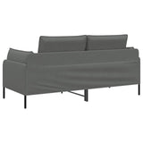 2-Seater Sofa Dark Grey 188 x 81 x 89 cm Fabric 42048600
