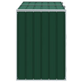 Wheelie Bin Storage for Double Bins Green 144x81x113 cm Steel 4006175
