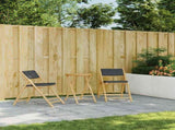 Folding Garden Table 55x75 cm Bamboo 365881