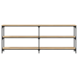 Console Table Sonoma Oak 200x29x75 cm Engineered Wood 834111
