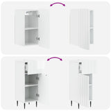 3 Piece Bathroom Cabinet Set ZWOLLE High Gloss White 3417760