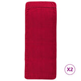 Beach Towels 2 pcs Burgundy 75x200 cm Fabric 400 GSM 362676