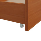 Bed Frame Honey brown Solid pine wood Single Bed Frame 322161