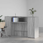 Reception Desk Grey Sonoma 180x50x103.5 cm Engineered Wood 3324210