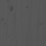 Bedside Cabinet Grey 40x34x45 cm Solid Wood Pine 818329