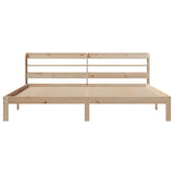 Bed Frame with Headboard without Mattress 200x200 cm 3306796