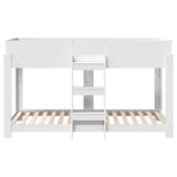Bunk Bed for Kids White 100 x 200 cm Engineered Wood 3410507