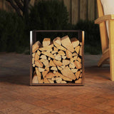 Firewood Rack 40x40x40 cm Stainless Steel 864247