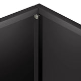Garden Planter 2 pcs Black 40 x 30 x 30 cm Cold-rolled Steel 8005191