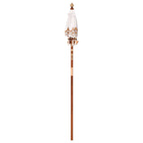 Balinese Parasol Cream 125 x 125 x 260 cm Cotton and Wood 42006464