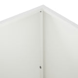 Garden Planter 2 pcs White 100 x 40 x 40 cm Cold-rolled Steel 8005249