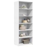 Highboard White 70x41x185 cm Engineered Wood 3281687