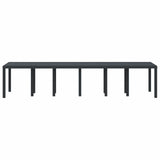 Garden Table Anthracite 350 x 100 x 74 cm Poly Rattan 3378524