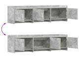 TV Cabinet 130 x 33 x 47 cm Concrete Grey Engineered Wood 8011198