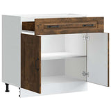 Kitchen Base Cabinet Kalmar Smoked Oak Engineered Wood 853502