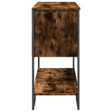 Console Table Smoked Oak 100x35x74.5 cm Engineered Wood 848536